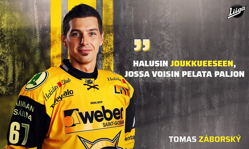 Tomas Záborský​​ muutti Lappeenrantaan – "Halusin joukkueeseen, jossa voisin pelata paljon"